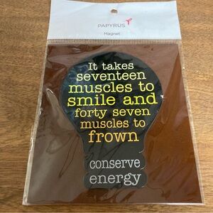 5/$15 NWT Papyrus Magnet - Light Bulb